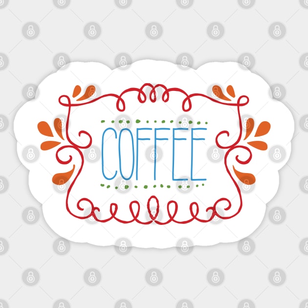 Colorful Coffee Sticker by kimmieshops